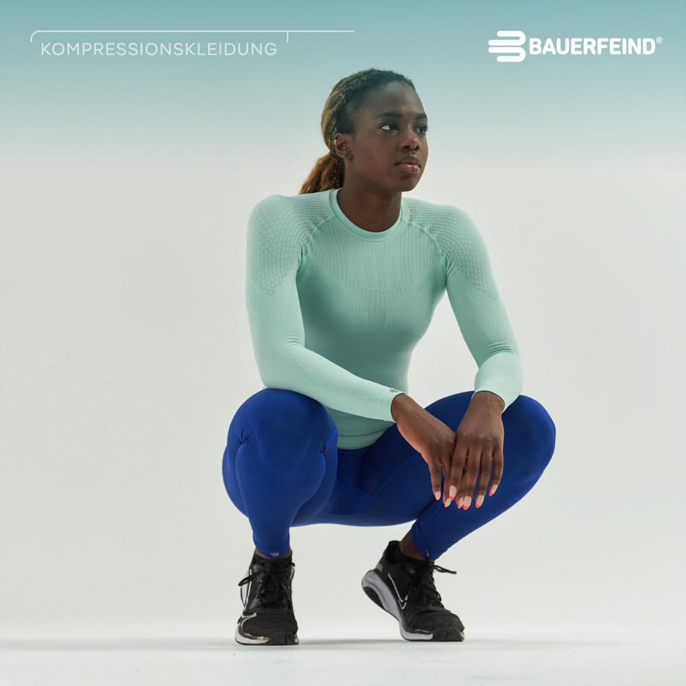 BAUERFEIND Kompressions-Hose „Sports Compression Tights Long“, Sporthose für Damen, Lang, Für verbesserte Durchblutung der Beinmuskulatur, Polyamid/Elasthan