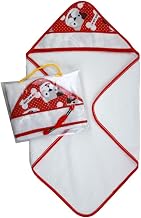 Bubabù Baby Bathrobe Triangle 60 x 60 cm, Ethamine Band with Hood - Made in Italy