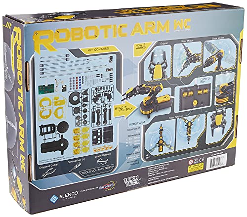 Elenco Teach Tech “Robotic Arm Wire Controlled”, Robotic Arm Kit, STEM Building Toys for Kids 12+ - Image 5