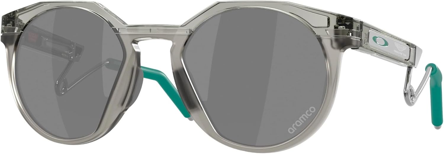 Oakley HSTN Metal Sunglasses Grey Ink with Prizm Black Lens 52mm Aramco F1 Team