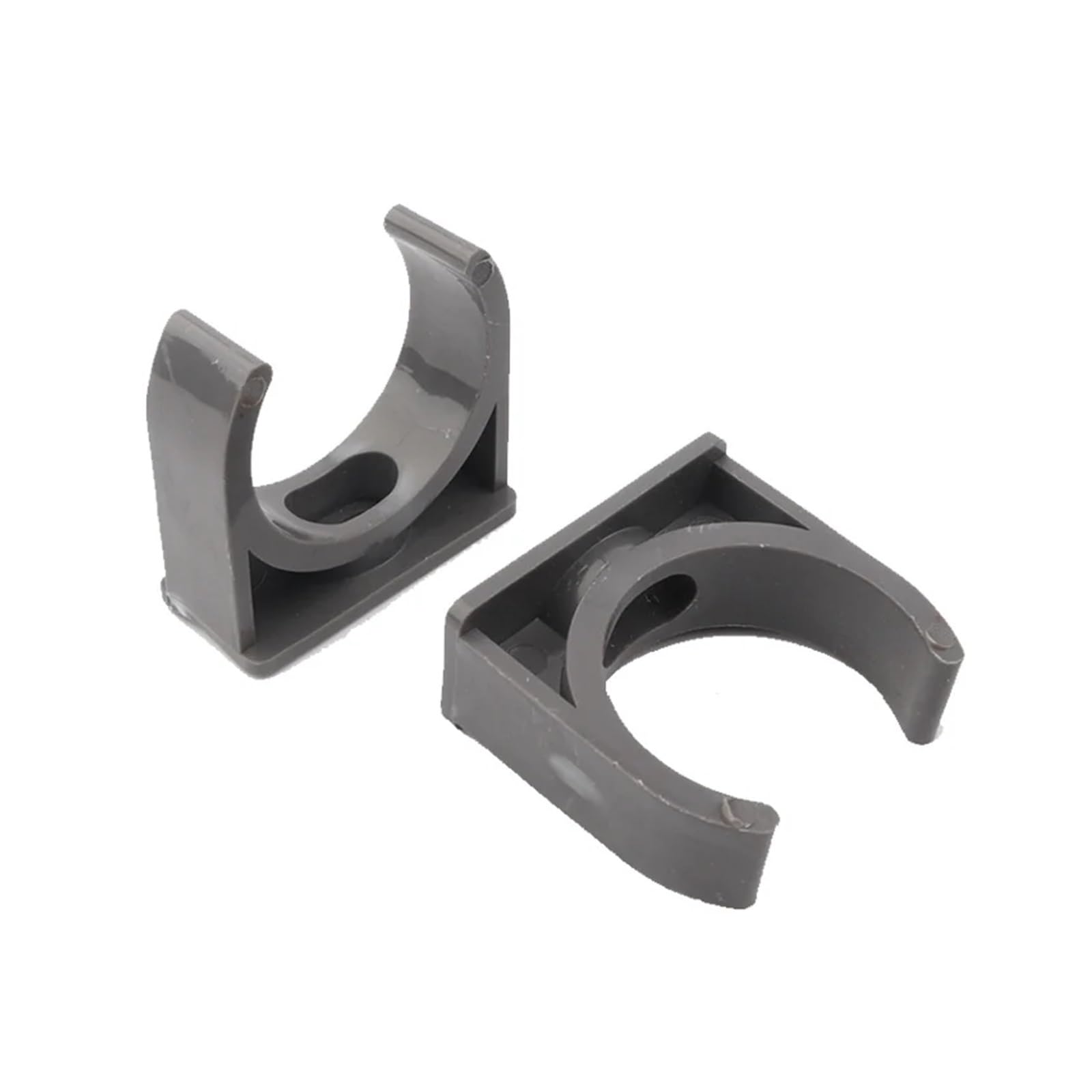 Plastic Clamps， Brake Pipe Clips wat PVC U-Type Clamp White and Grey Multiple Sizes(G2,40MM5 PCS)