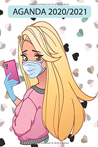 Télécharger AGANDA 2020/2021: Agenda Scolaire 2020-2021 pour fille théme manga Idéal pour étudiant primaire, PDF Ebook En Ligne