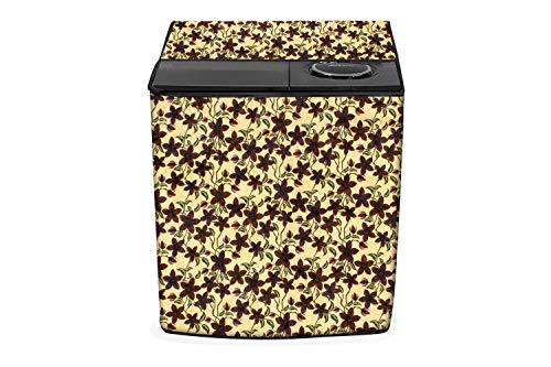 Stylista Washing Machine Cover Compatible for LG 10.0 kg semi Automatic P2065R3SA Printed Pattern