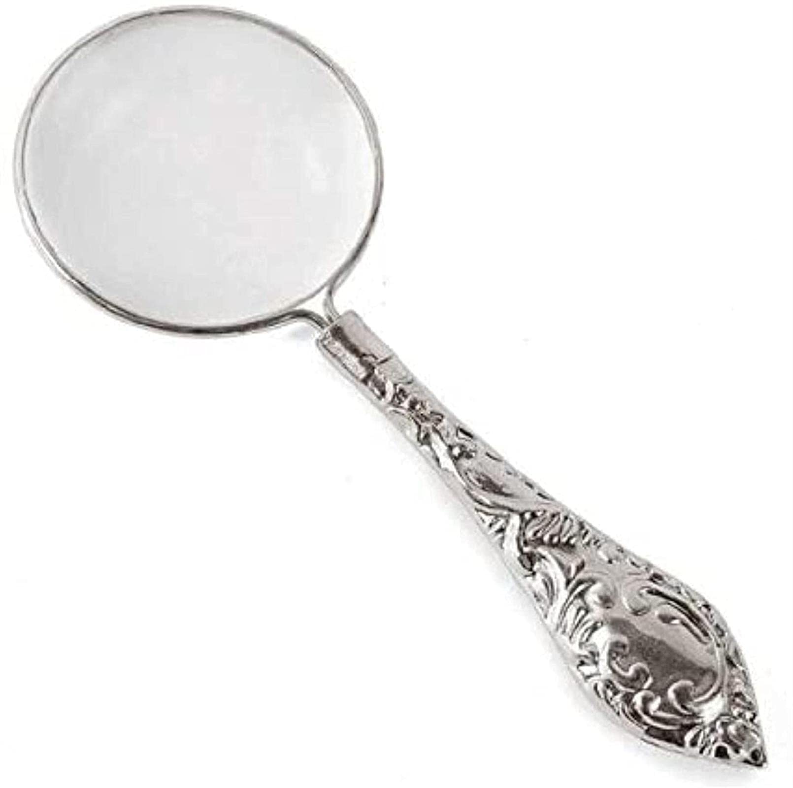 Magnifyiglasses Lenti di ingrandimento 1Pc Manico Portatile Magnifyiglass Lente di ingrandimento in Metallo e Vetro Readinewspaper Loupe Retro Nostalgia Stile e