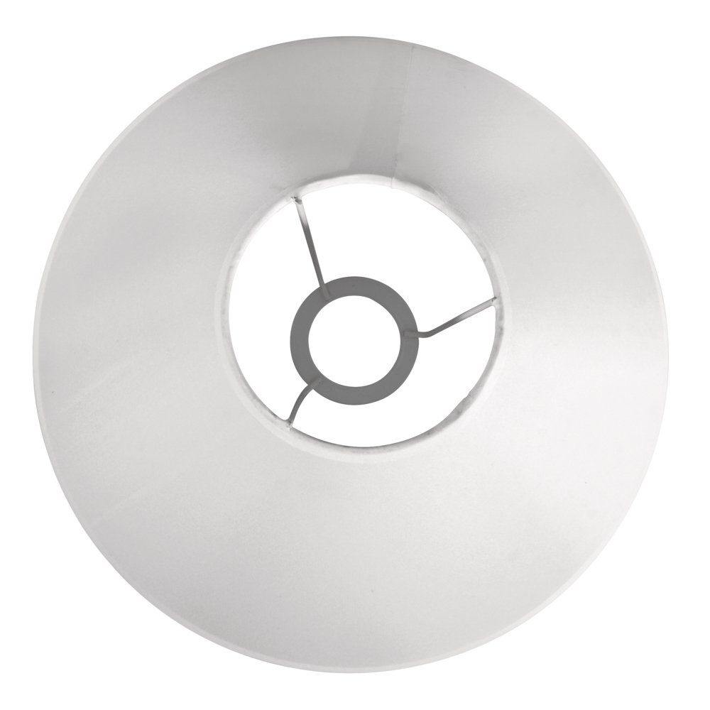 Rayher 2303102 Pantalla para lámpara, Plástico, cónica, 30-10 cm ø, 19 cm alto, E27, max.60W, tulipa personalizable, blanco