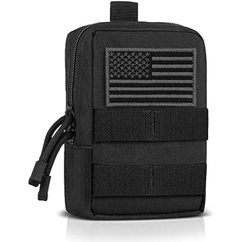 Tactical Mag Pouch, Open-Top Molle Magazine Pouches Holder Carrier for M4 M14 G36 HK416 Magazines and Glock 17 M1911 9MM Cover