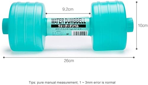 Miniatura 3 de 1 mancuernas rellenas de agua, pesas ajustables rellenables de agua, mancuernas de viaje portátiles para pesas libres, juego para construcción