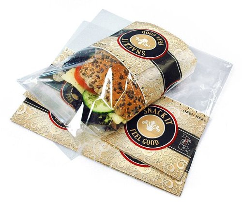 Snack Bag / Brötchentüte "FEEL GOOD" zum aufreissen, bedruckt, klein, 180x125, 1.000 Stück