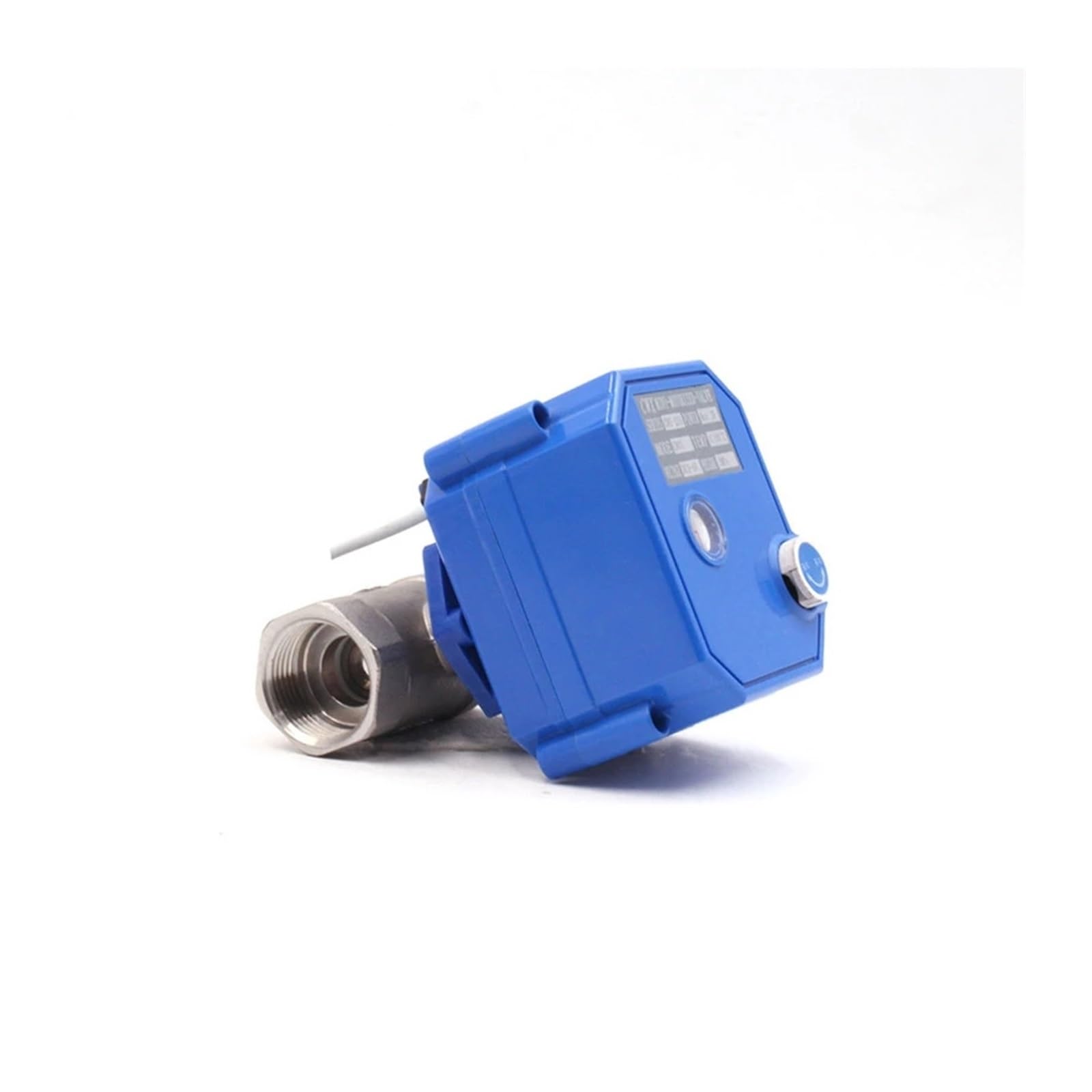 Vanne à Bille électrique 1/2 "3/4" 1 "avec Interrupteur Manuel actionneur électrique AC/DC 9-24V 304 vanne à Bille motorisée en Acier Inoxydable (Size : 3/4", Color : 220VAC_CR02)