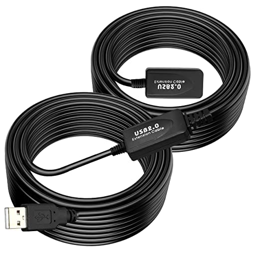 TUNC Active 20M USB Extension Cable, USB 2.0, Type A Male to Female, Repeater Cable) - Compatible with Game Consoles, Printer, Camera, Webcam, Flash/Hard Drive, Keyboard (B0B46H46TZ) Amazon Price History, Amazon Price Tracker
