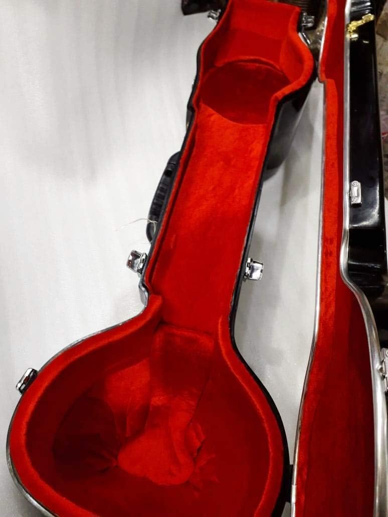 Professionelle Pt. Ravi Shankar Style Double Tumba Sitar, traditionelles indisches Saiteninstrument, braun mit Torlley Fiber Case