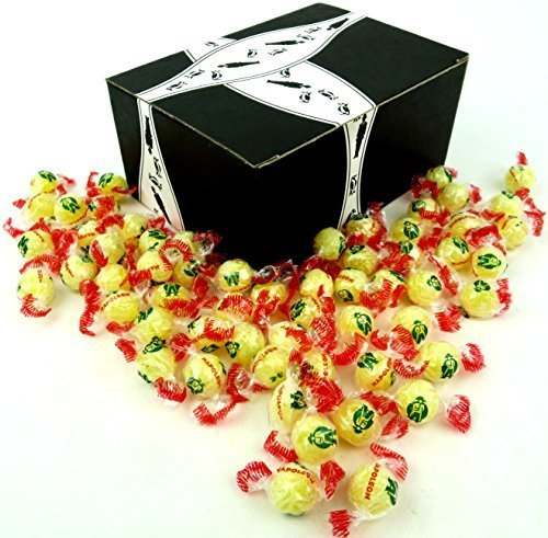 Napoleon Lempur (Lemon) Hard Candy, 1 lb Bag in a BlackTie Box