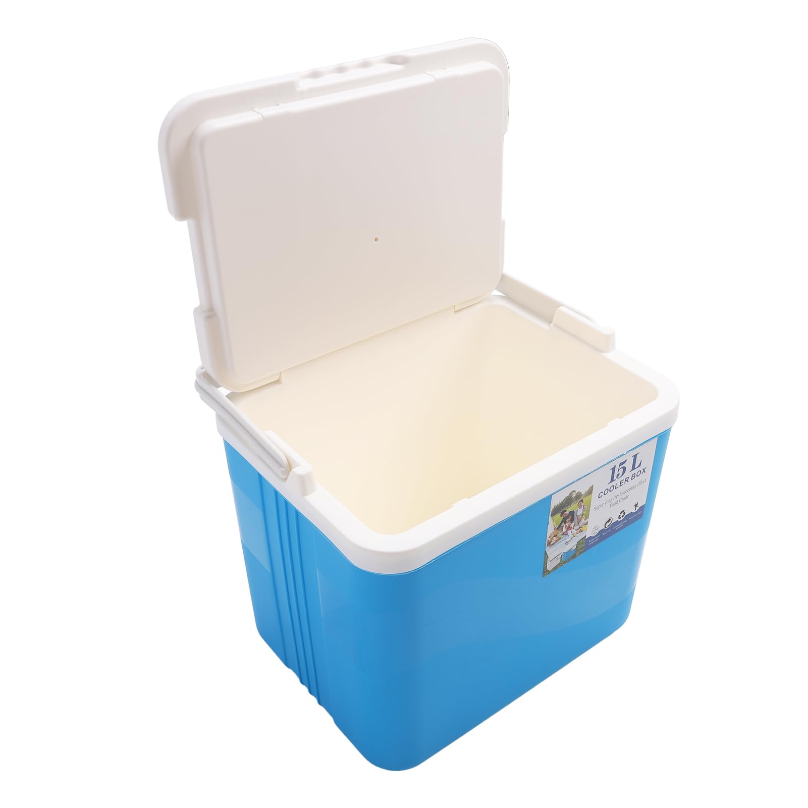 Demeras Dispositivo di Raffreddamento Portatile Isolato da 15 Litri, Dispositivo di Raffreddamento Rigido Isolante Duraturo e Igienico Multiuso per Uso Alimentare, Mantiene la Freschezza per Stalla
