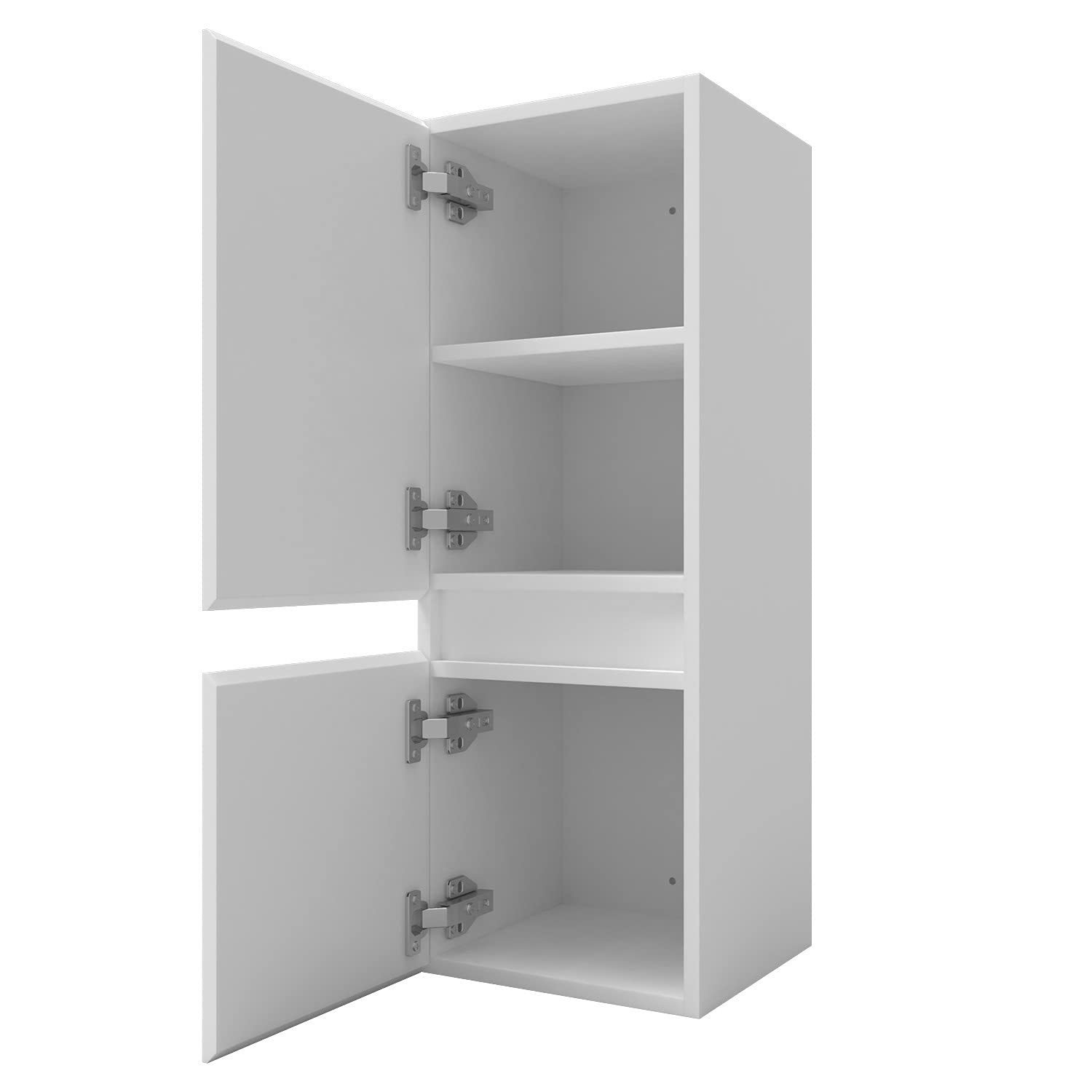 AICA sanitaire Ensemble de Meuble Salle de Bain Blanc Clair 99cm+Vasque+Miroir+Colonne Meuble Salle de Bain-Armoire de Rangement-Meubles-lavabos