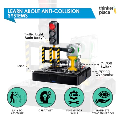 Image of Digital Traffic System DIY Kit | Build, Learn & Play | STEM Toy for Kids Age 8+ | Explore Anti-Collision Systems with AR Experience | Fun Educational Game