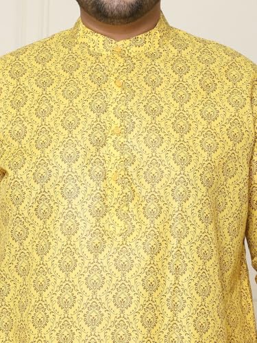Image of SOJANYA Plus(Since 1958) Men's Cotton Checked Kurta