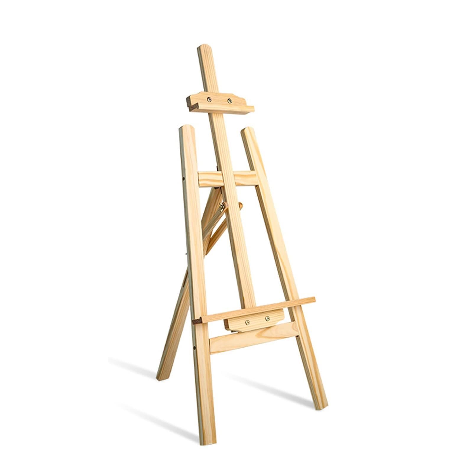 MYUYEE Wooden A-Frame Artist Easel - Adjustable 90Cm Studio Painting Display Holder, Foldable Tripod Easel For Drawing & Painting