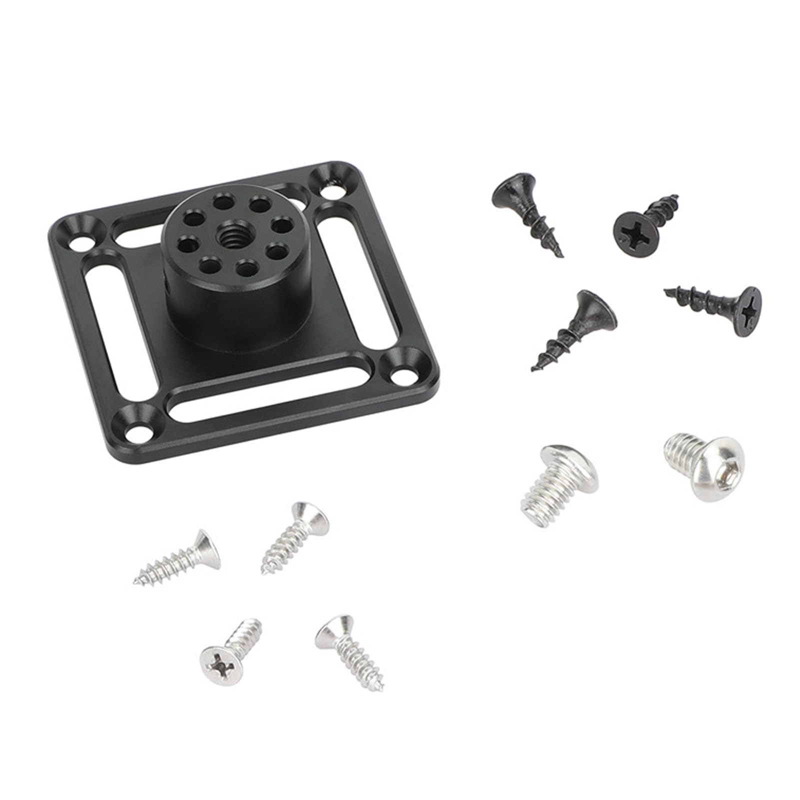 Supporto adattatore per treppiede con filettatura 1/4 Staffa di montaggio in alluminio per telecamera di sicurezza Montaggio a parete a soffitto 1/4 foro per vite di sorveglianza Montaggio a parete