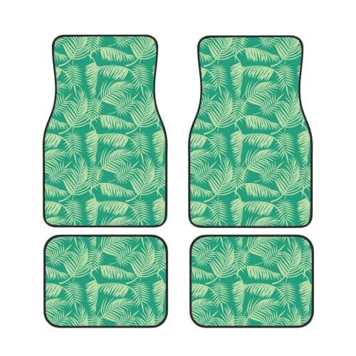 Alfombrillas de coche tropicales juego de 4 alfombras para viajes de verano
