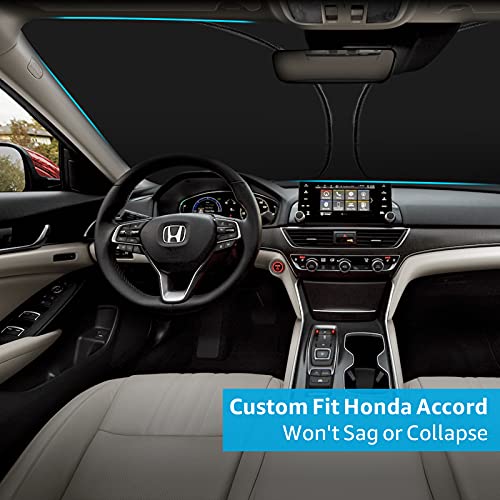 Proadsy Front Windshield Sun Shade Foldable Sunshade Protector Custom Fit Honda Accord 2023 2022 2021 2020 2019 2018(Not For 2022 Sport) Sedan, Lx, Ex, Ex-L, Touring Accessories 2023 Upgrade #TOP3