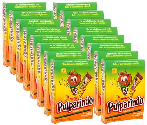 Barras de Dulce Pulparindo Mango Tamarindo Pack 16