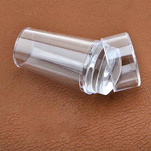 Babysbreath 1 Set Klar Nail Art Stamper Schaber Set Transparent Silikon Marshmallow Nagel Stempel Gereedschap – Bild 3