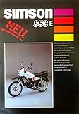  Schönes Prospekt SIMSON S53 E Mokick 49,8 ccm - aus Simson GmbH Zeiten Stil wie 1991