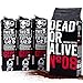 DEAD OR ALIVE Espresso gemahlen No8 - Starker Moka Kaffee gemahlen 4x250g - Feines Espressopulver mit Robusta - Bialetti Kaffee für Espressokocher - Gemahlener Kaffee aus Italien - Ground Coffee 1kg