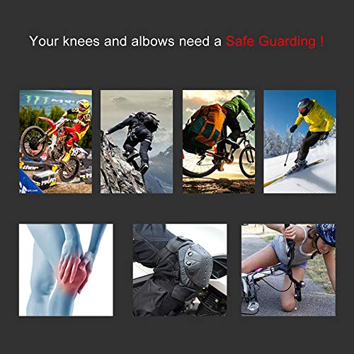 Yorten 4 peças para ciclismo joelheira e cotoveleiras bicicleta MTB bicicleta motocicleta suporte pa