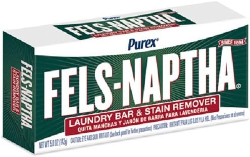 Dial Corporation Fels-Naptha Laundry Bar Soap, 5 Ounce (Pack of 6)