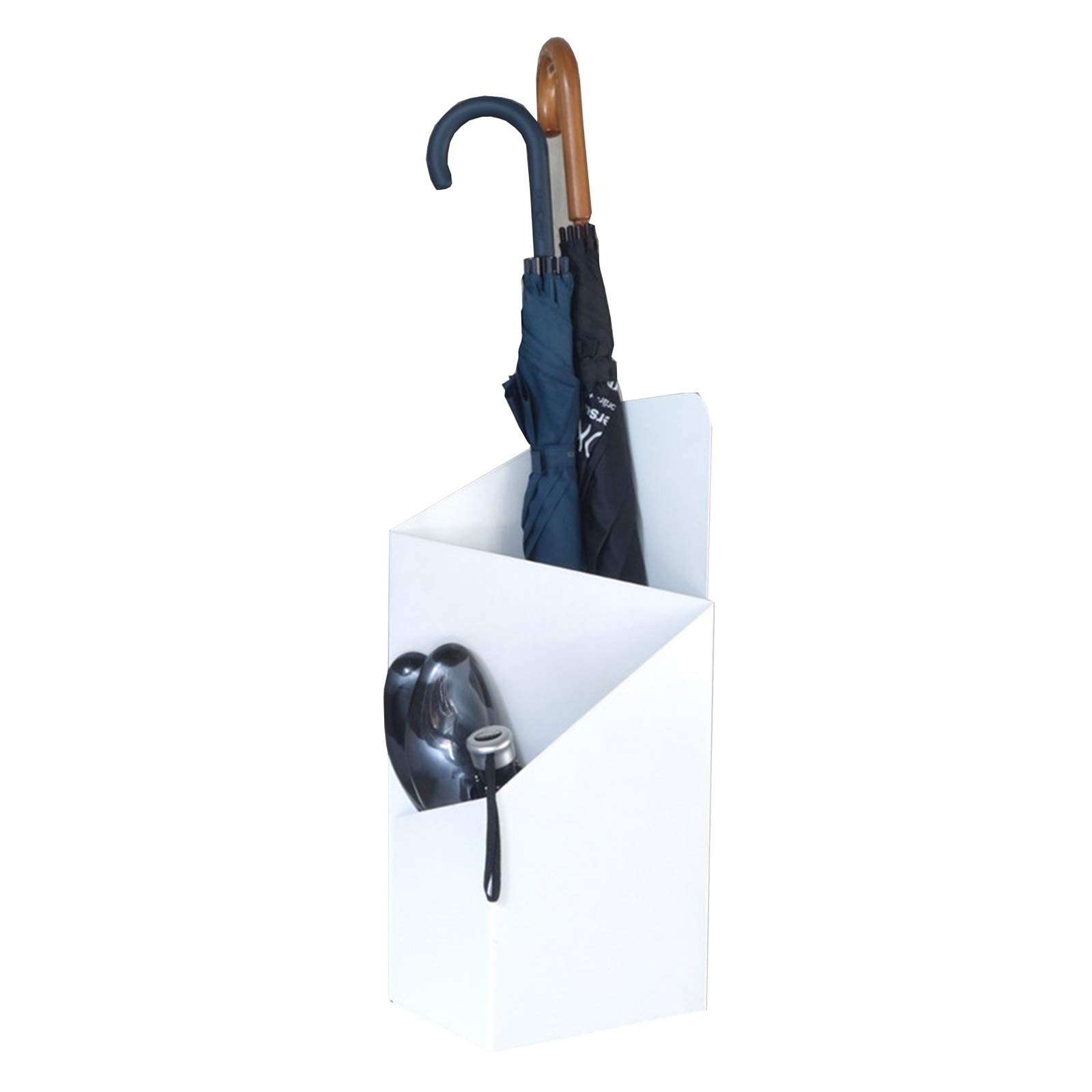 Porte-parapluie design en fer forgé avec bac d'égouttage amovible pour entrée