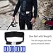 dekayaker Dive Belt with Weights,4 Pcs 2.2 lb Dive Weights with 4 Pocket Scuba Weight Belt with Quick Release Buckle,Freediving Dive Diving Accessories - fit for Waist 32