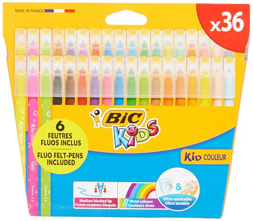 Bic 12'li Kid Couleur PASTEL Renkler Ultra Yıkanabilir Keçeli Kalem - Fiyatı, Yo