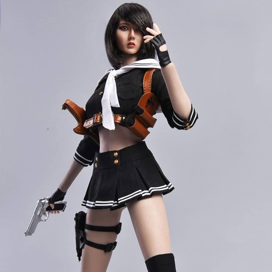 1/6 スケール レース アップ コルセット 手袋 ストッキング セット 12インチフィギュアモデル用 黒 2zzhgl6 1/6 スケール レース アップ コルセット 手袋 ストッキング