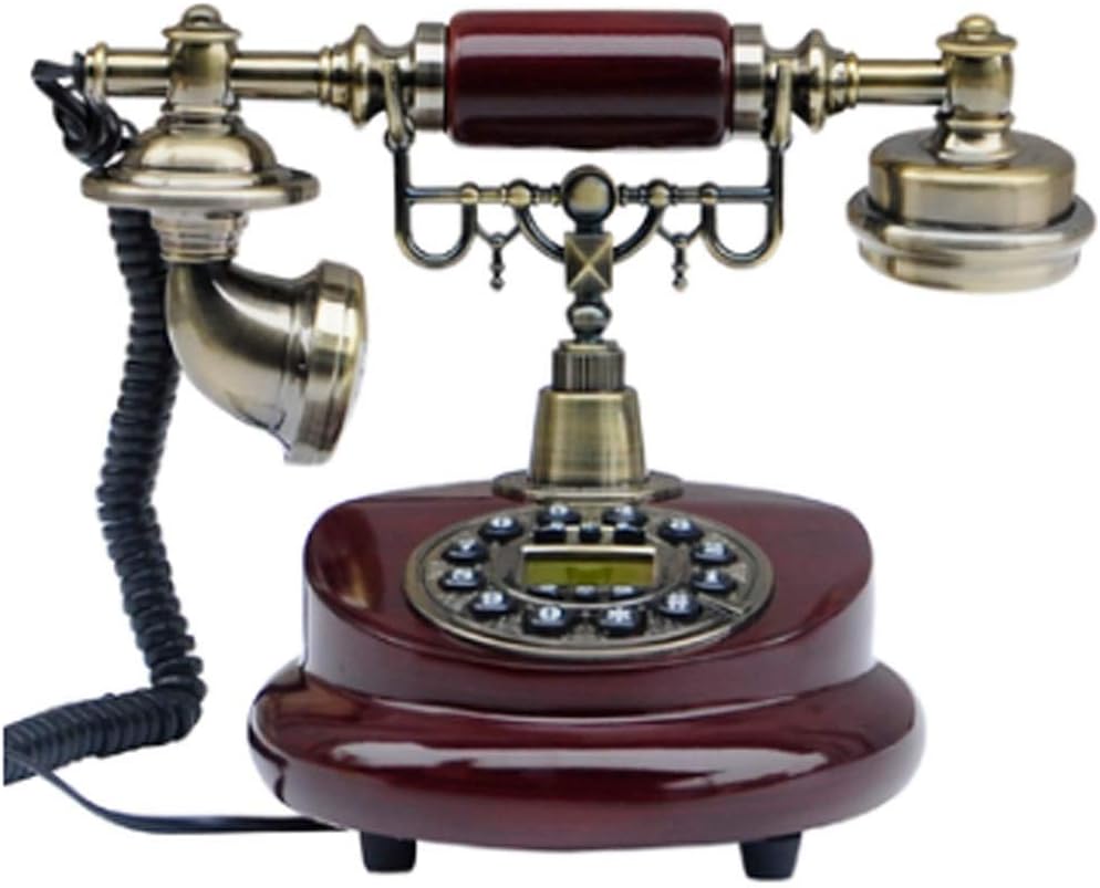 Retro Rotary Dial Phone Antique Wired Continental Telephone Phone Decoration