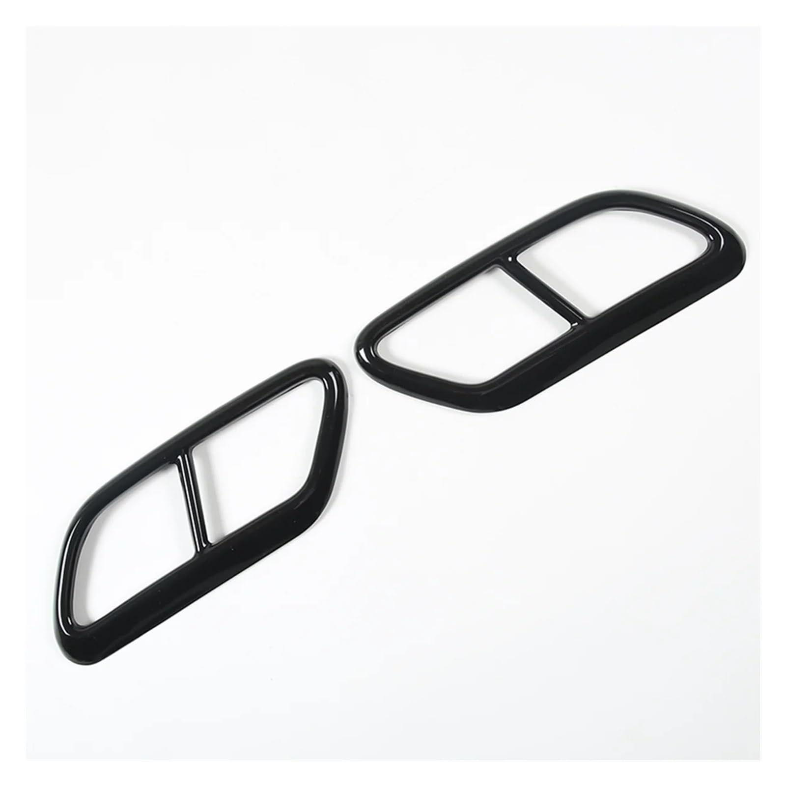 NEGRO Cubierta embellecedora silenciador trasero, Compatible for Volvo, S60 2020 S90 V90 2016-2019 moldura de la cubierta del escape del vehículo
