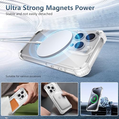 Coque iPhone 15 Pro Max transparente magnétique et fine antichoc