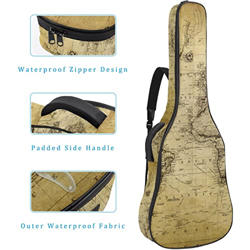 Hondank Housse de transport étanche pour guitare avec bandoulière réglable pour aquarelle perroquets fleurs tropicales… - Les Beatles, Paul McCartney, John Lennon, RIngo Starr, George Harrison Hondank Housse de transport étanche pour guitare avec bandoulière réglable pour aquarelle perroquets fleurs tropicales… – Image 5