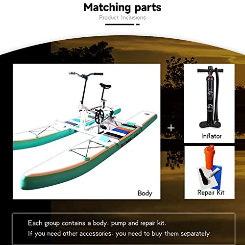 Image of Lake Water Bicycle Single Pedal Sightseeing Leisure Inflatable Kayak Water Scooter Portable and Suitable for Sports Leisure Fishing Scooter