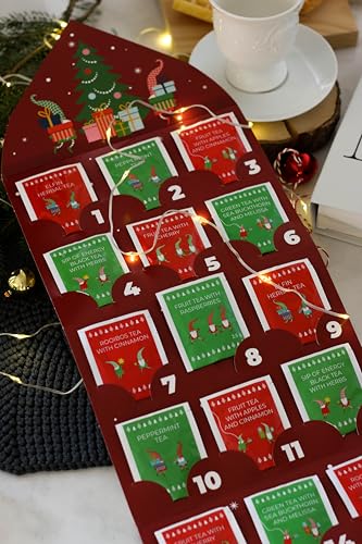 Image of Tea Advent Calendar 2025 Elfin by Acorus - 8 Christmasy flavors - 24 tea bags For The Christmas Countdown - Gift Idea For Christmas - Limited Edition