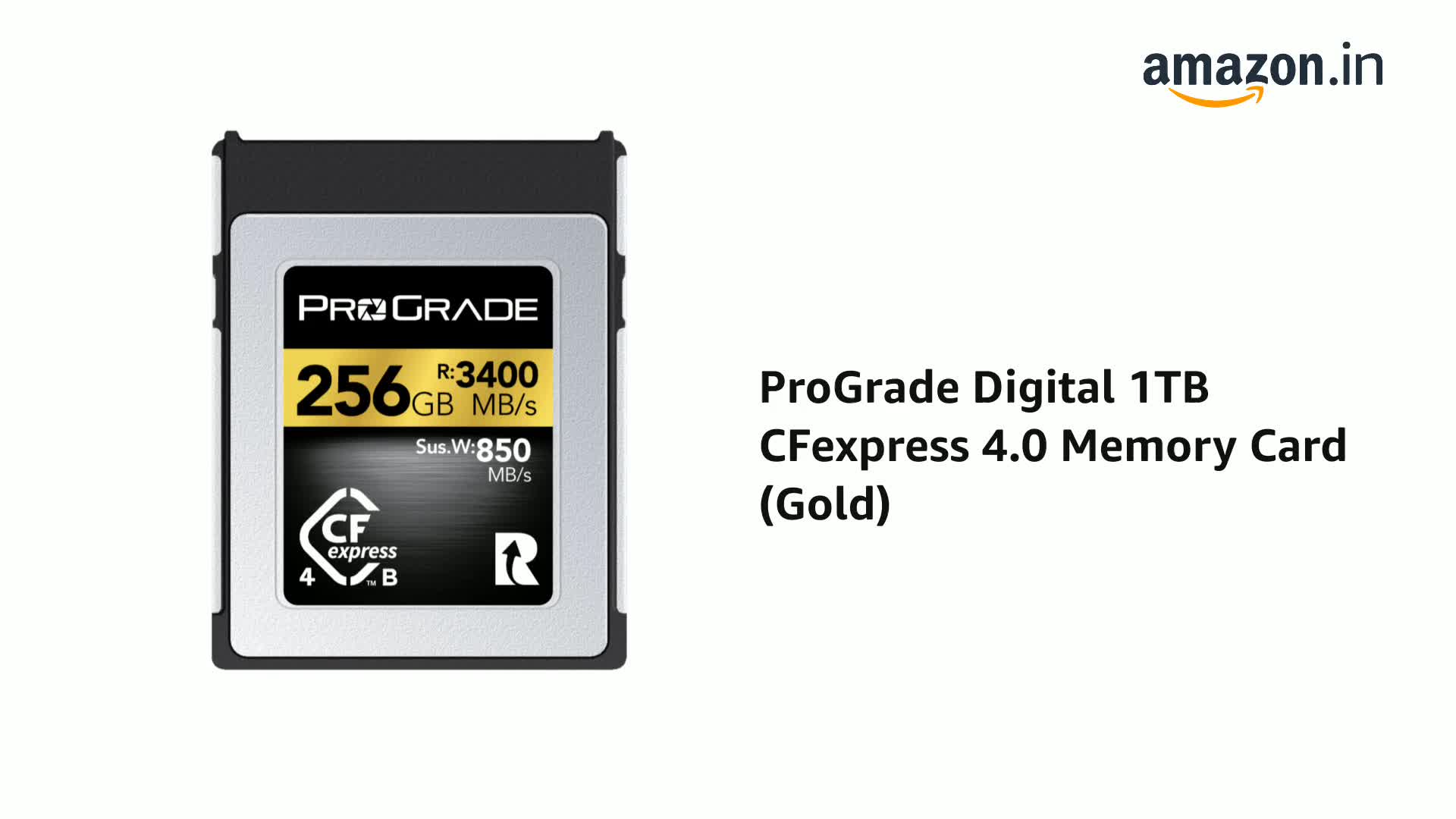 ProGrade Digital 1TB CFexpress 4.0 Memory Card (Gold): Buy Online 