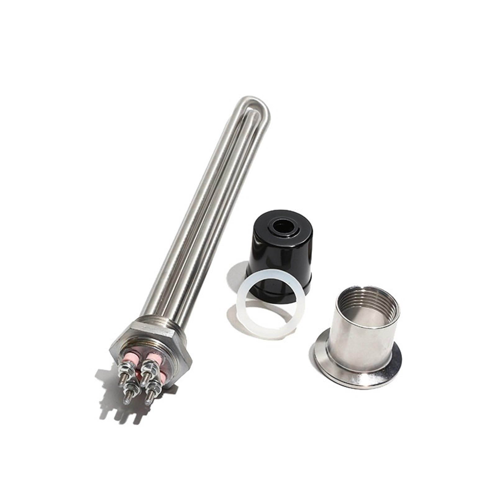 Resistenza per scaldabagno, Elemento riscaldante in acciaio inossidabile 304 DN25 G1 Filetto 32mm 120V/220V 1500W-5500W Con tazza