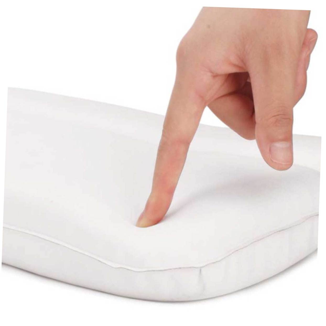 Cuscino Bagno PU con Ventosa Supporto Ergonomico per Traspirante per e Spa Bianco