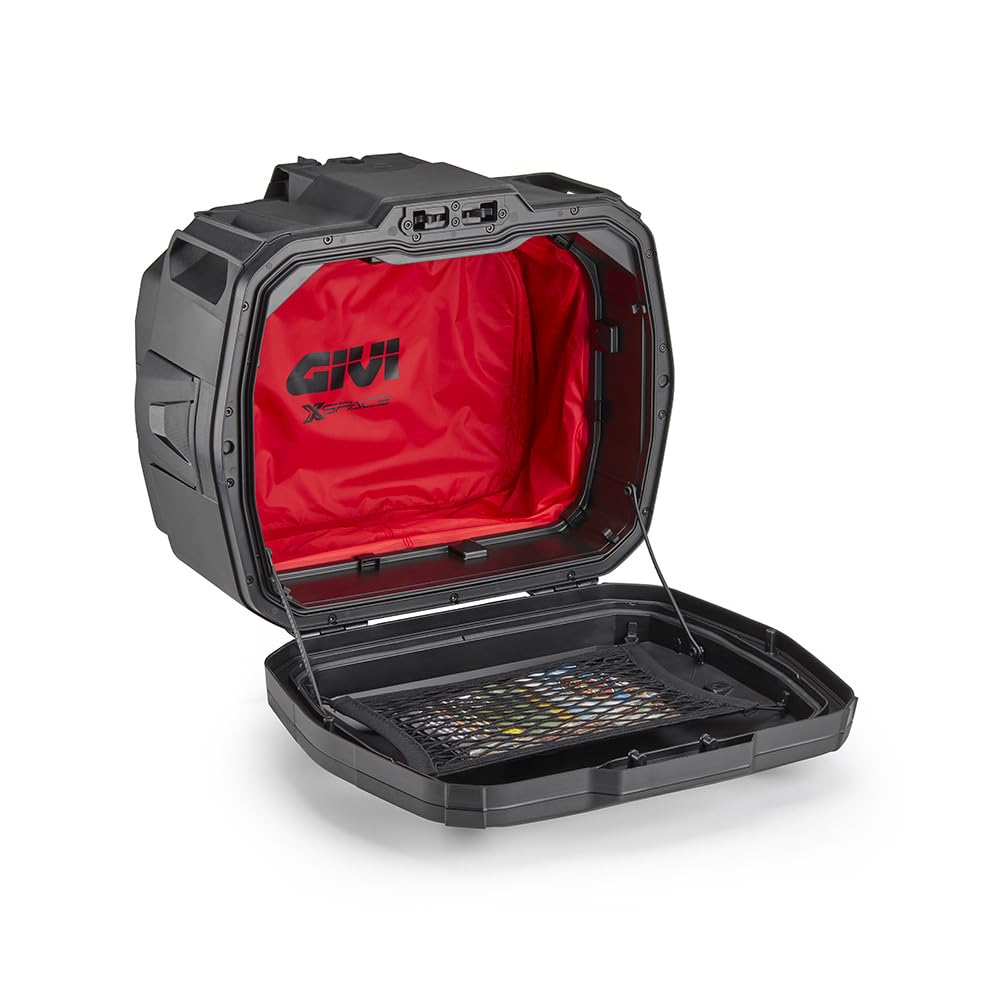 Generico XP01PBA XSPACE VALIGIA BAULETTO ESPANDIBILE compatibile con GIVI PIASTRE E SUPPORTI MONOKEY MOTO SCOOTER 27/36 LT
