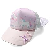 [Kids Foret] 子供服 (キッズフォーレ) 日除け付きユニコーンメッシュキャップ (ピンク・54cm) B45435