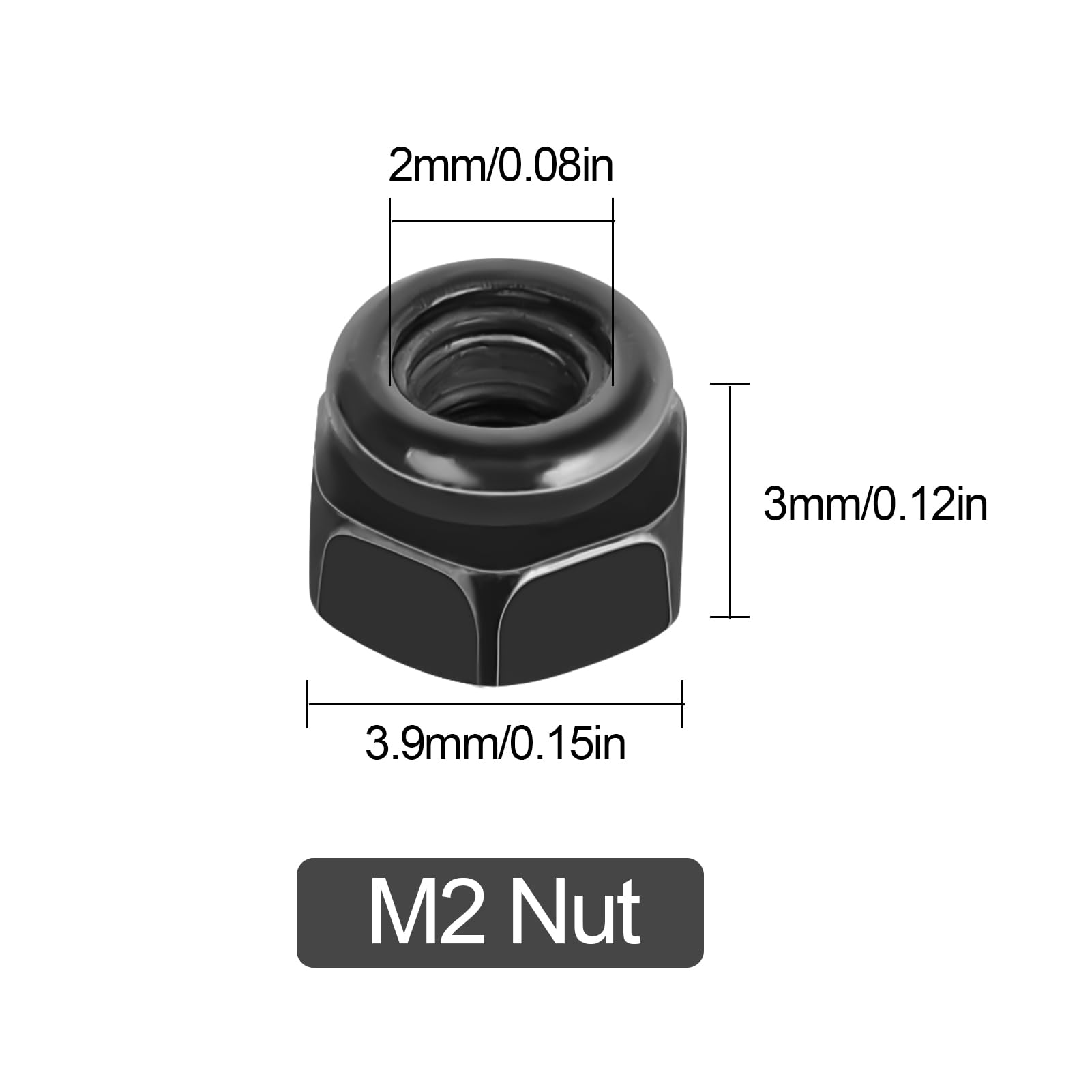 Amazon.com: HobbyPark 100pcs SCX24 Wheel Lock Nuts M2 for