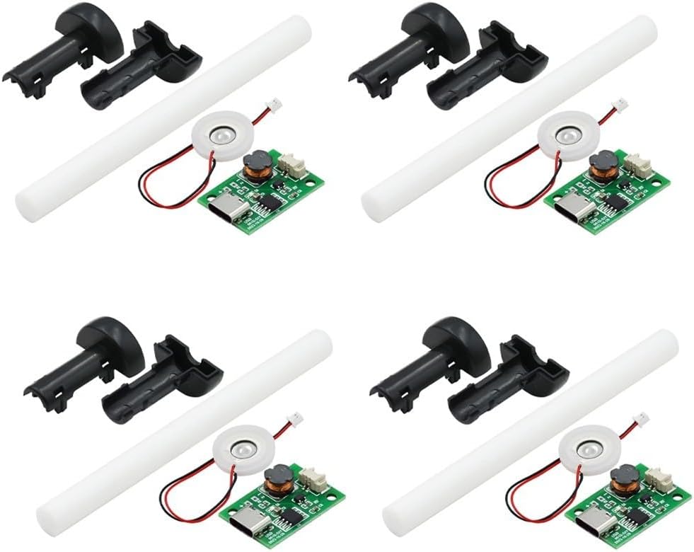 4-pack DC 5V Humidifier Module, USB Compact Sprayer Humidification Atomizer Disk, Atomizer Driver Circuit Board, Suitable For DIY Home