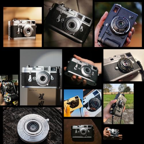 Image of Brightin Star 28mm F2.8 Full Frame Manual Focus Lens for Leica-M Mount,Camera Lens Compatible with M2 M3 M4 M5 M6 M7 M8 M9 M9P M10 M262 M240 M240P M10P M10M(Silver)
