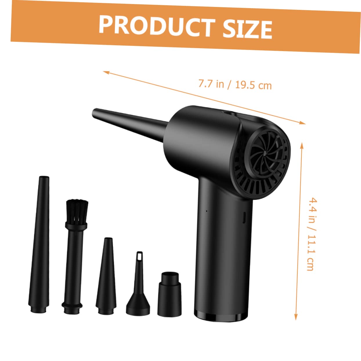 Angoily Air Duster Handheld Rechargeable Blower for Electronics Cleaning Portable Keyboard for Stubborn Conditioner Vents and Hard Reach Areas