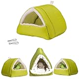 Plush Winter Hamster Bird Nest for cage, Fluffy Hanging...